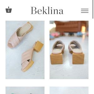 Beklina Matisse Criss Cross Platform Slide - Nude